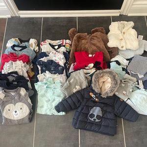 LOTS of 41 pieces 4 month to 6 months baby boy clothes